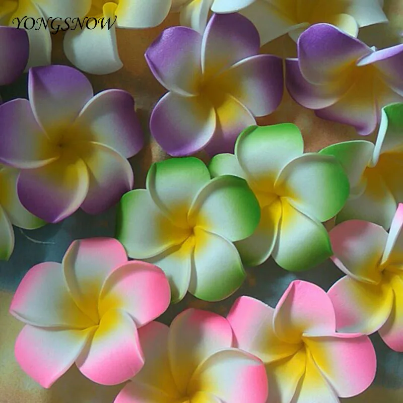 20 шт./лот Плюмерия PE Foam Frangipani искусственный цветок головной убор для дома и сада