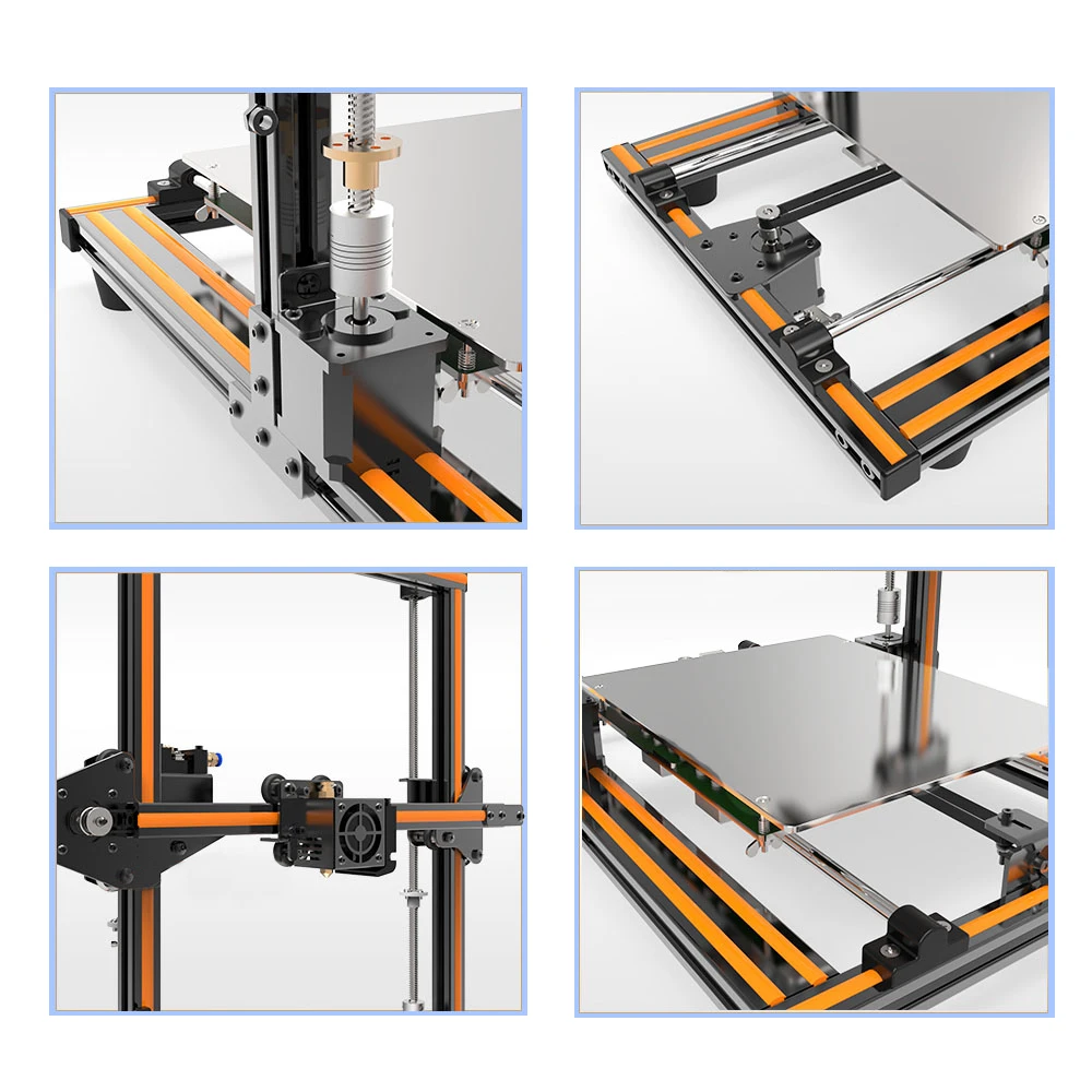 Anet E10 E12 3d Принтер Высокоточный Рабочий стол принтер наборы Reprap DIY набор Off line