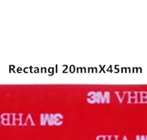 Rectangl 20mm x 45mm Прямые продажи с фабрики, 10 шт./лот 3 М vhb клейкая лента 5608 серая установка Heavy Duty Двухсторонняя клейкая акриловая поролоновая лента высечки - Цвет: Rectangl 20mm x 45mm