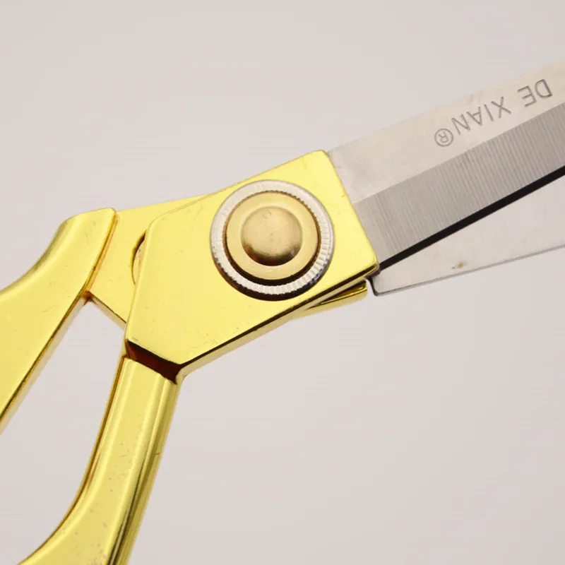 Бесплатная доставка роскошные титановые специальные золотые ножницы из