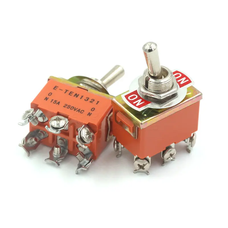 Мощность переключатель E-TEN1321 15A 250V AC 6PIN ВКЛ-ВЫКЛ 12 мм тумблер/рокер | Обустройство