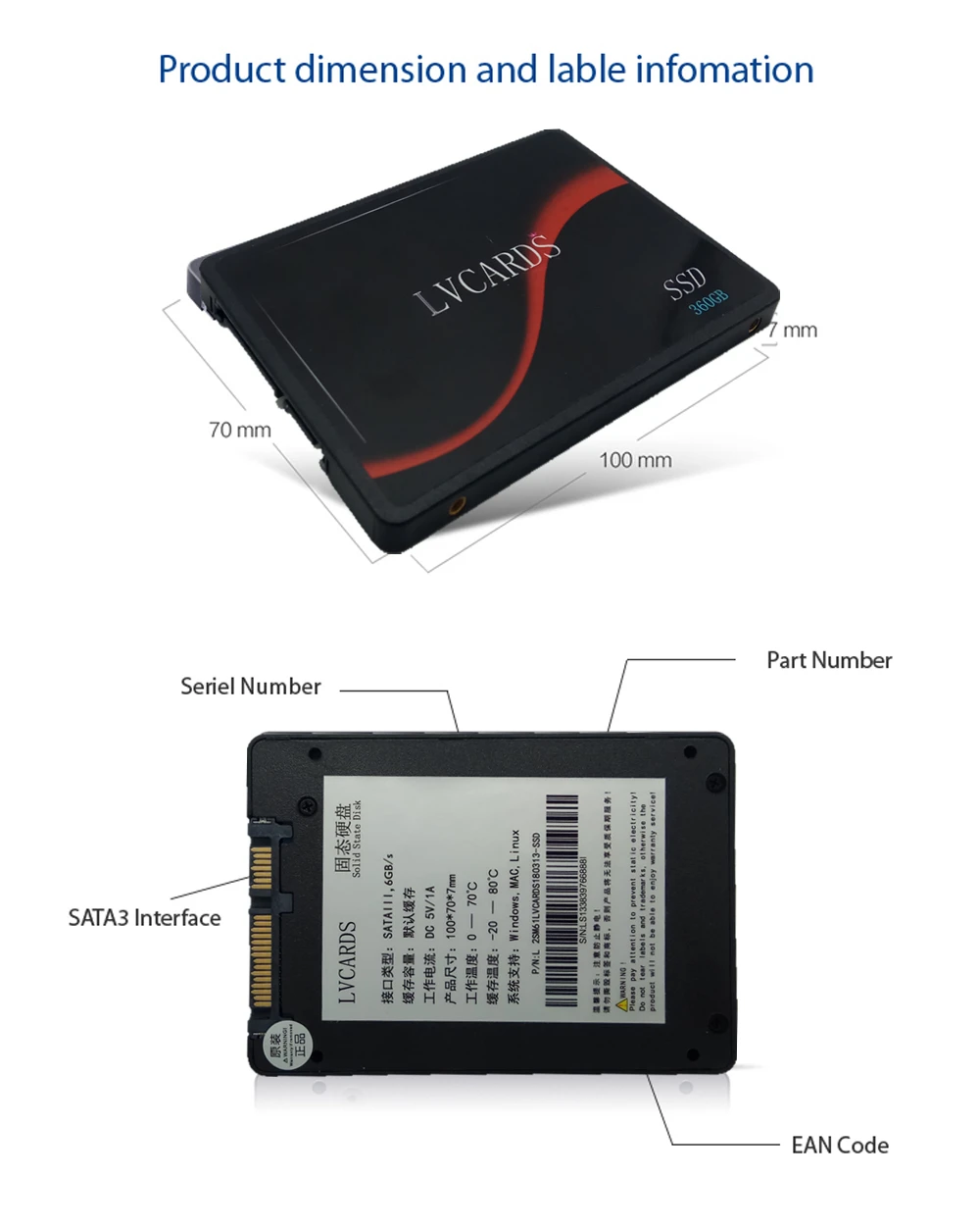 LVCARDS ssd жесткий диск для ноутбука Твердотельный жесткий диск ssd 240 ГБ 480 ГБ 120 ГБ 60 Гб 360 гб 1T hdd 2,5 sata Внутренний 9