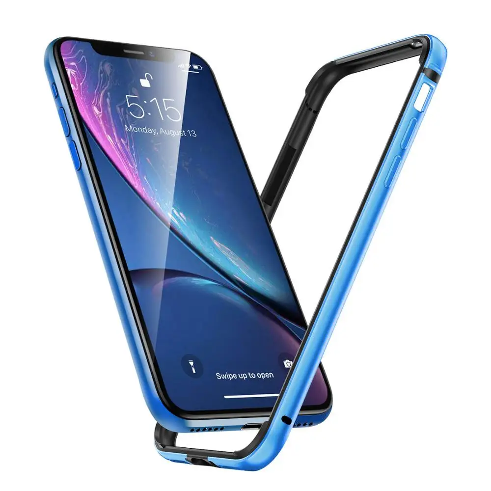 Синий Чехол для Apple Iphone XS MAX XR 11 Pro Max Iphone11, чехол-бампер, Жесткий Тонкий чехол, мягкий чехол из ТПУ с внутренней рамкой, аксессуар - Цвет: Синий