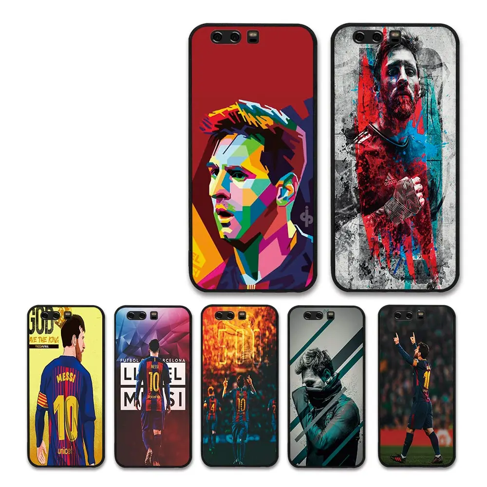 Европейский футбольный чехол с надписью &quotMESSI&quot стиль Барселона для Huawei P10 Lite P20