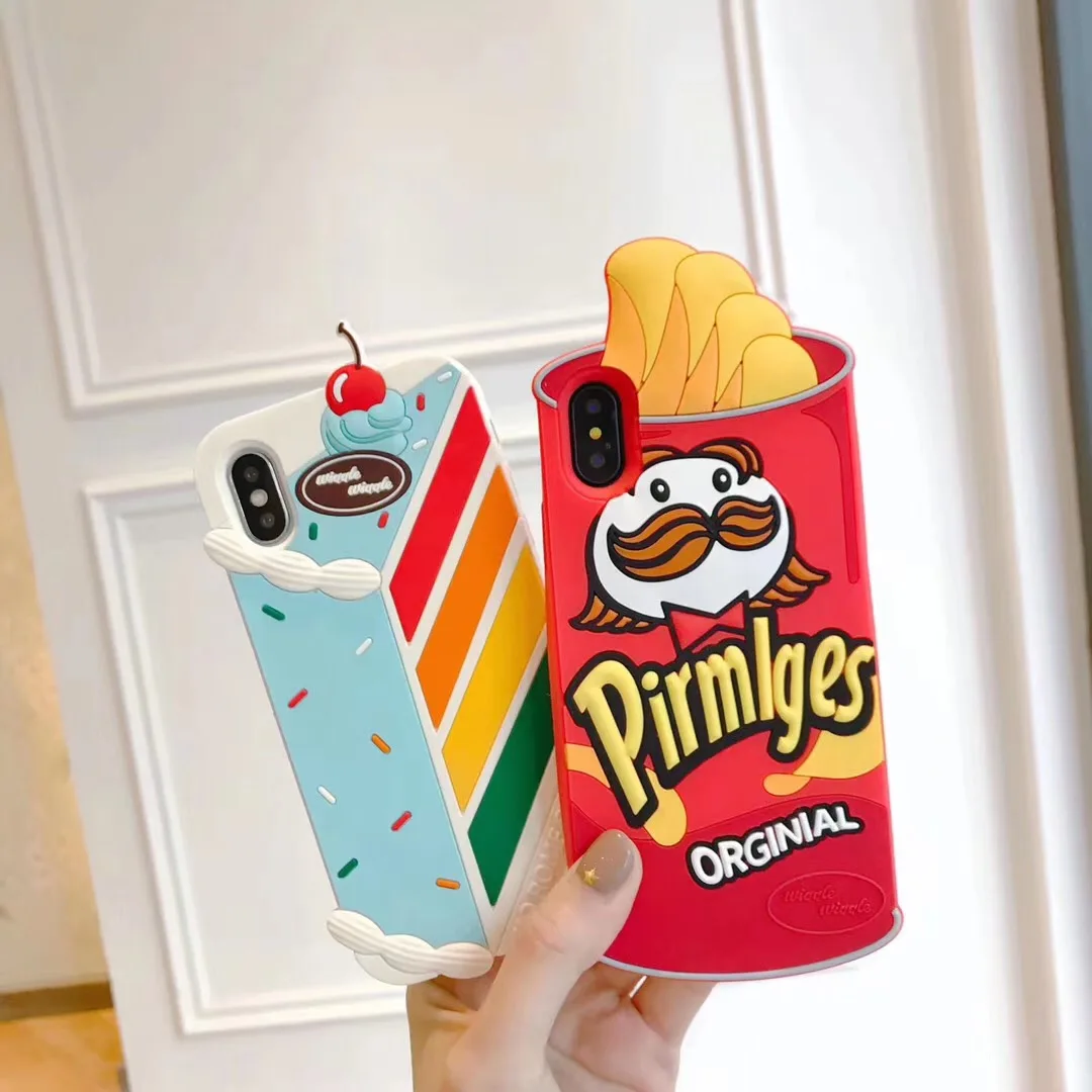 Брендовый уникальный чехол для телефона Popcorn мягкий силиконовый iPhone11 Xsmax 6s 8plus 7plus