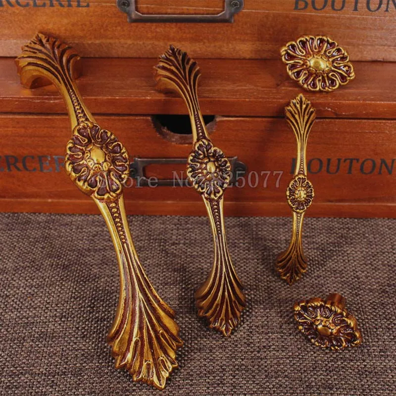 8 шт./лот мебельные ручки антикварные кухонные дверные шкаф ящик выдвижная ручка