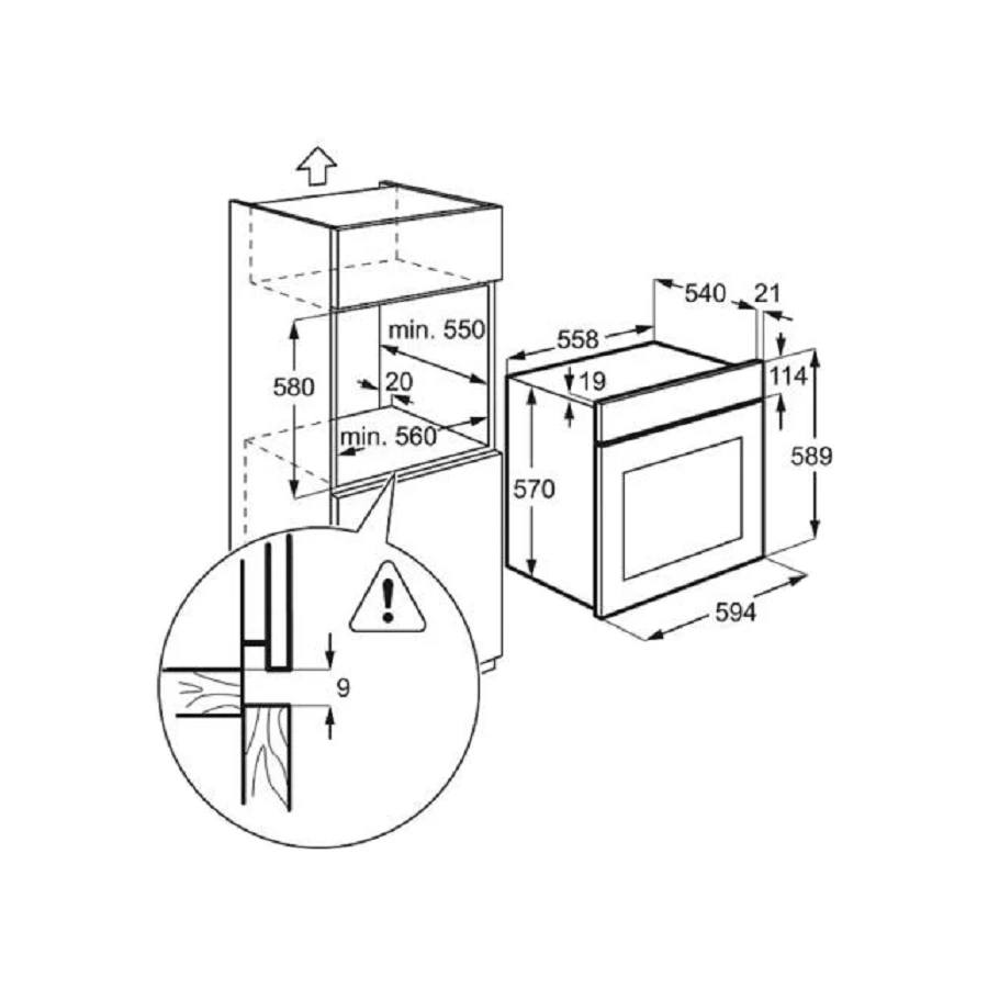 Встраиваемый духовой шкаф Electrolux EZB52410AW