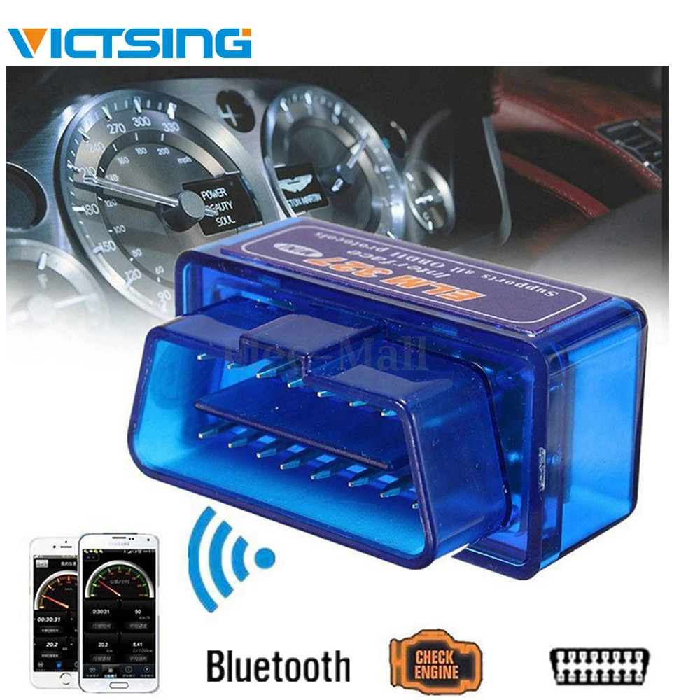 VicTsing Super Mini OBD2 ELM327 Bluetooth Автомобильный сканер Torque Android инструмент для