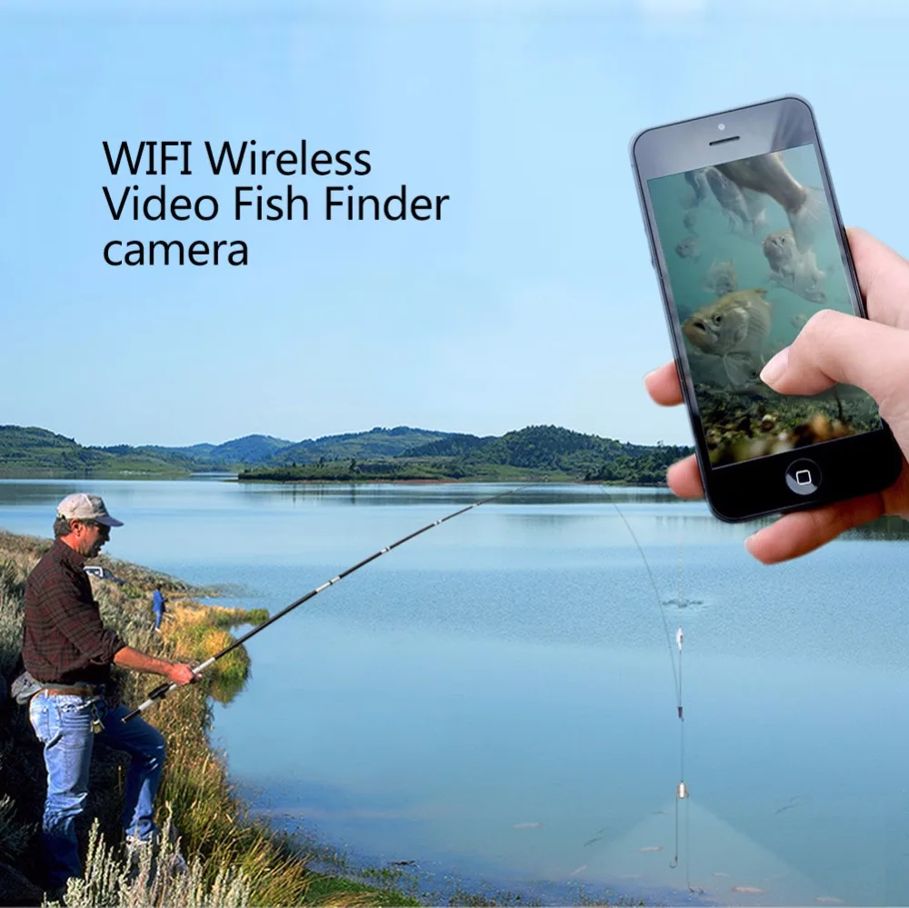 VRFEL мини камера HD 1080P wifi беспроводной видео рыболокатор Система объектив 140