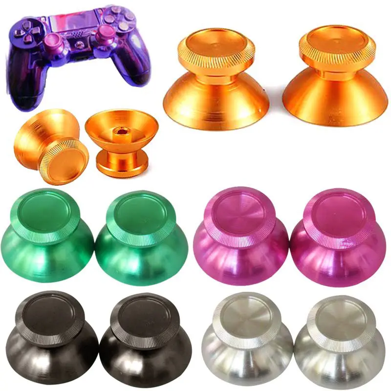 2 шт. металлические алюминиевые аналоговые джойстики для Sony PlayStation Dualshock 4 PS4 Pro / Slim