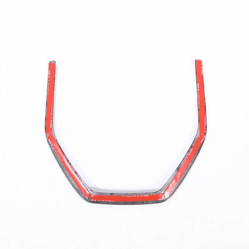 

1 PCS Black Wood Grain Vehicle Car Steering Wheel Decoration Trim Frame For Discovery Sport 2015-2017 Car Accessories Interior