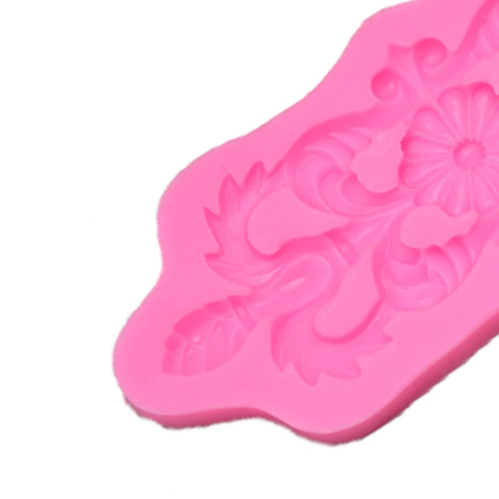 3D кружева цветок силиконовые формы для торта DIY помадка торт Шоколадные