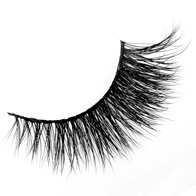 Новинка 1 пара 100% 3D натуральный мех норки толстый макияж глаза Искусственные