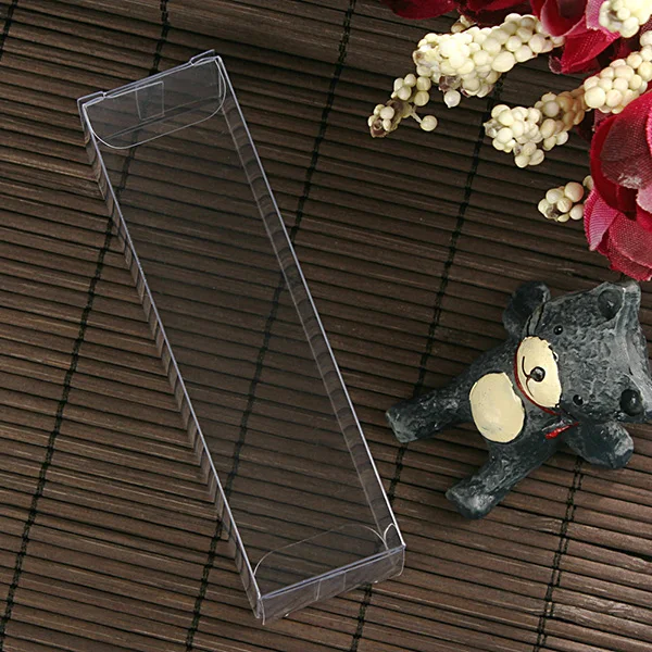 

100Pcs/lot 2.5*2.5*9cm Pvc Candy Boxes, Clear Pvc Box FOR Display Decorations Cosmetic Gifts Packing