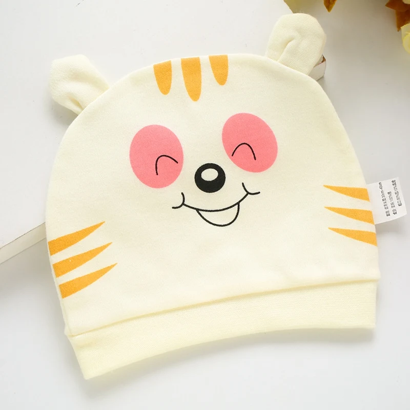 baby hats 8 Детские головные уборы хлопок с принтом детские шапки и кепки для 0-3 месяцев аксессуары для новорожденных - Цвет: baby hats 8