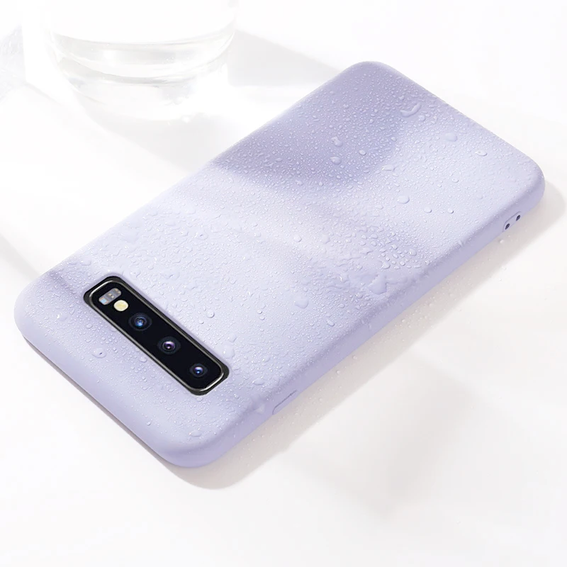 Чехол для samsung Galaxy S10 S10e S10 Plus 5G версия S8 S9 Note 8 9 Чехлы жидкий мягкий, силиконовый, из ТПУ Чехол ударопрочный чехол Fundas