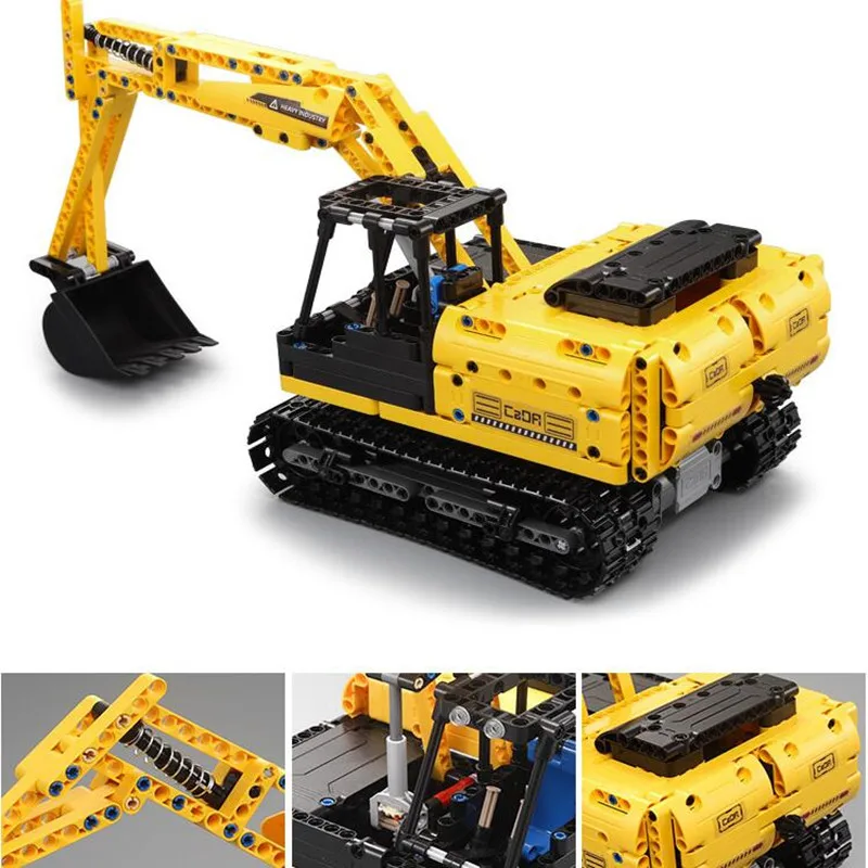 Technic RC строительные блоки Дистанционное управление грузовик гусеничный экскаватор модель бульдозера игрушки для мальчика совместимый подарок с L бренд