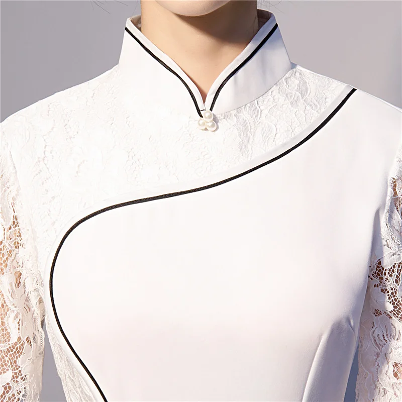 Сексуальное длинное платье Ципао летнее винтажное в китайском стиле модное