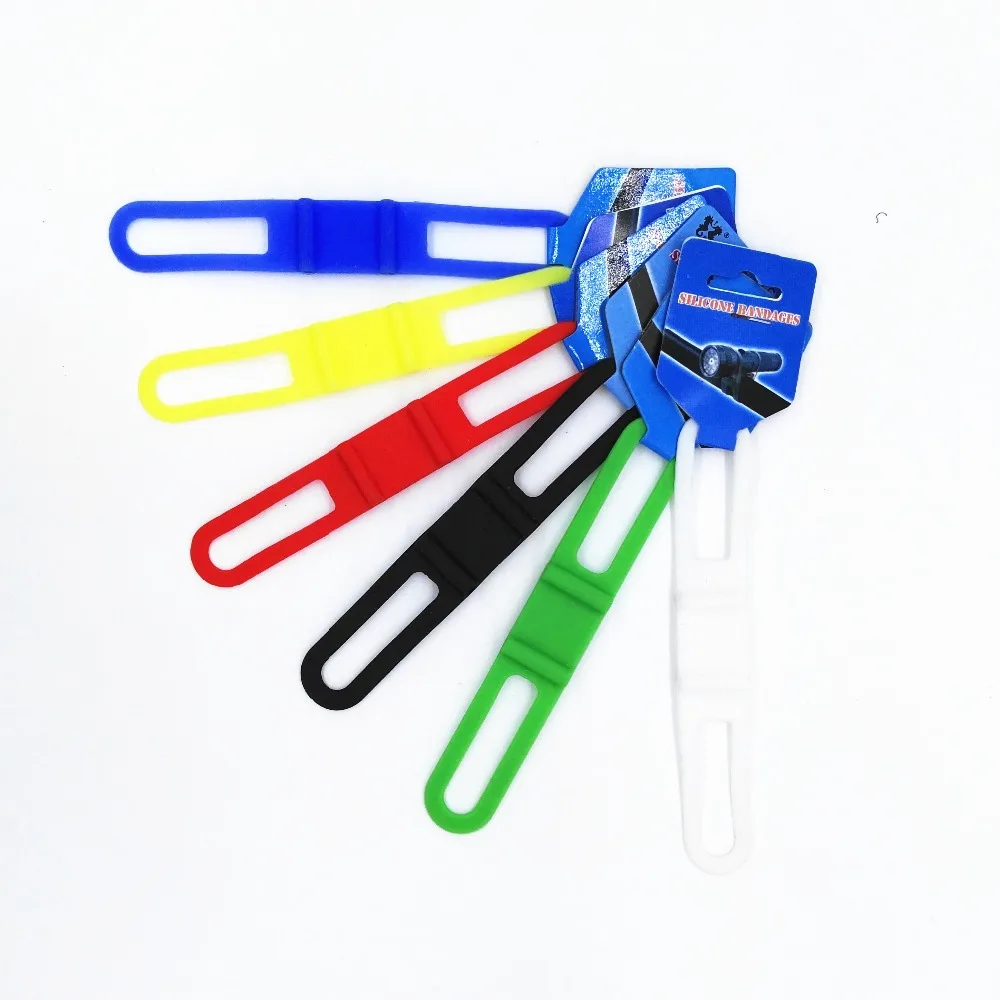 1 шт. велосипедный Силиконовый эластичный ремешок бандажный держатель для лампы