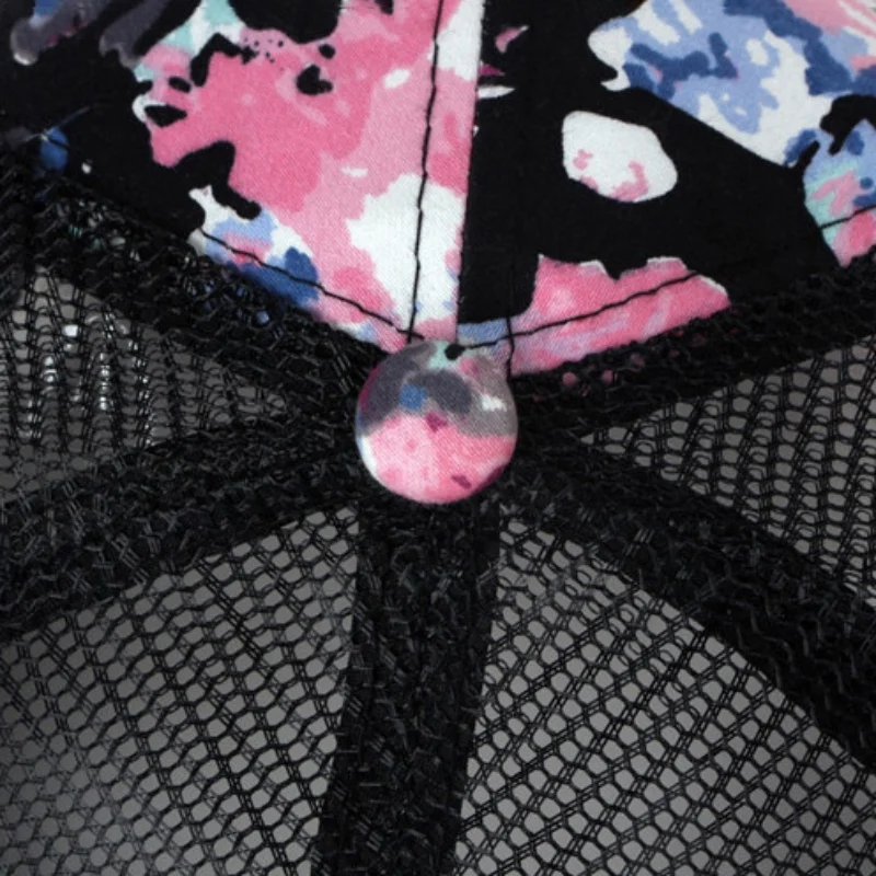 Кепка для пробежки женщин и мужчин с жесткими полями принтом Регулируемые