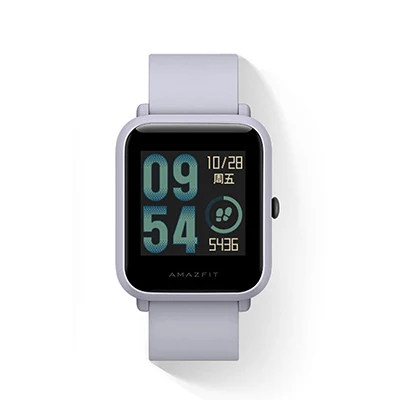 Оригинальные Смарт-часы Xiaomi Amazfit Bip Bit Lite, молодежные, gps, умные часы, IP68, водонепроницаемые, 45 дней, срок службы батареи, глобальная версия - Цвет: White