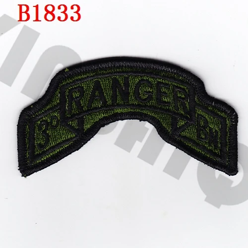 Полная вышивка патч армии США 75th RANGER 1st 2BN 3BN военный тактический боевой дух - Цвет: B1833