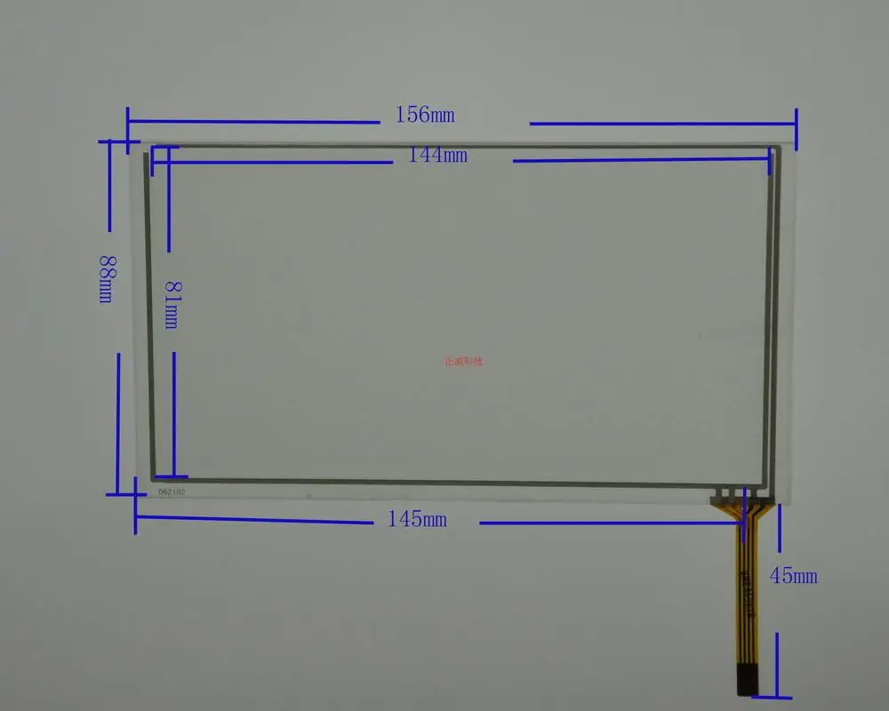 

6.2-inch four-wire resistive touch screen on the outside 156 * 88 Soling Epworth Shi songs, etc. road navigation common touch