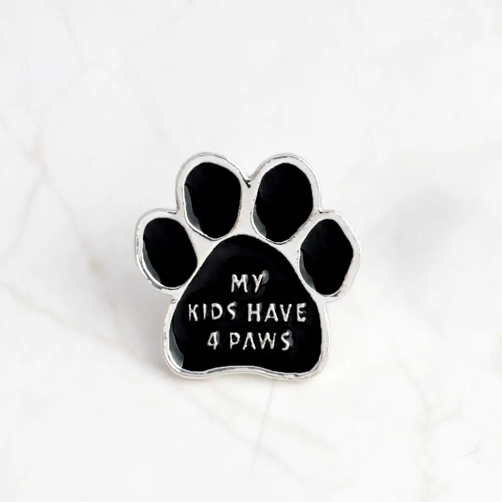 1 шт. I love my dogs оригинальность металлическая мультяшная собака коготь значки ковбойская куртка булавки значки на рюкзак декоративный корсаж булавки значок - Цвет: 3