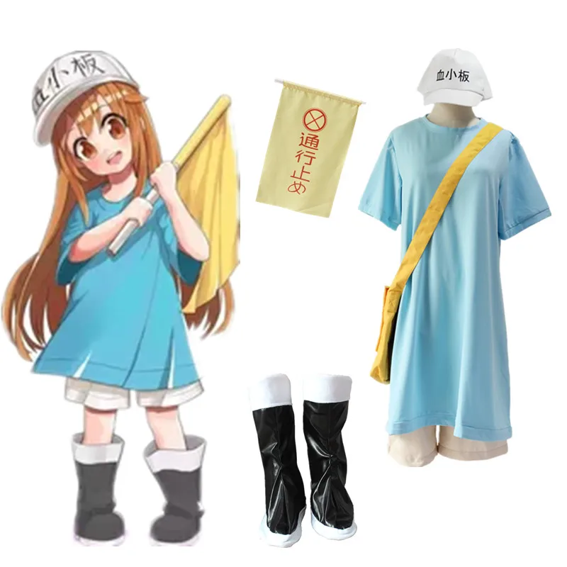 

Amine Cells At Work Cosplay Costume Platelet Cosplay Custome Hataraku Saibou Halloween Carnival Party Full Set Cosplay Costumes