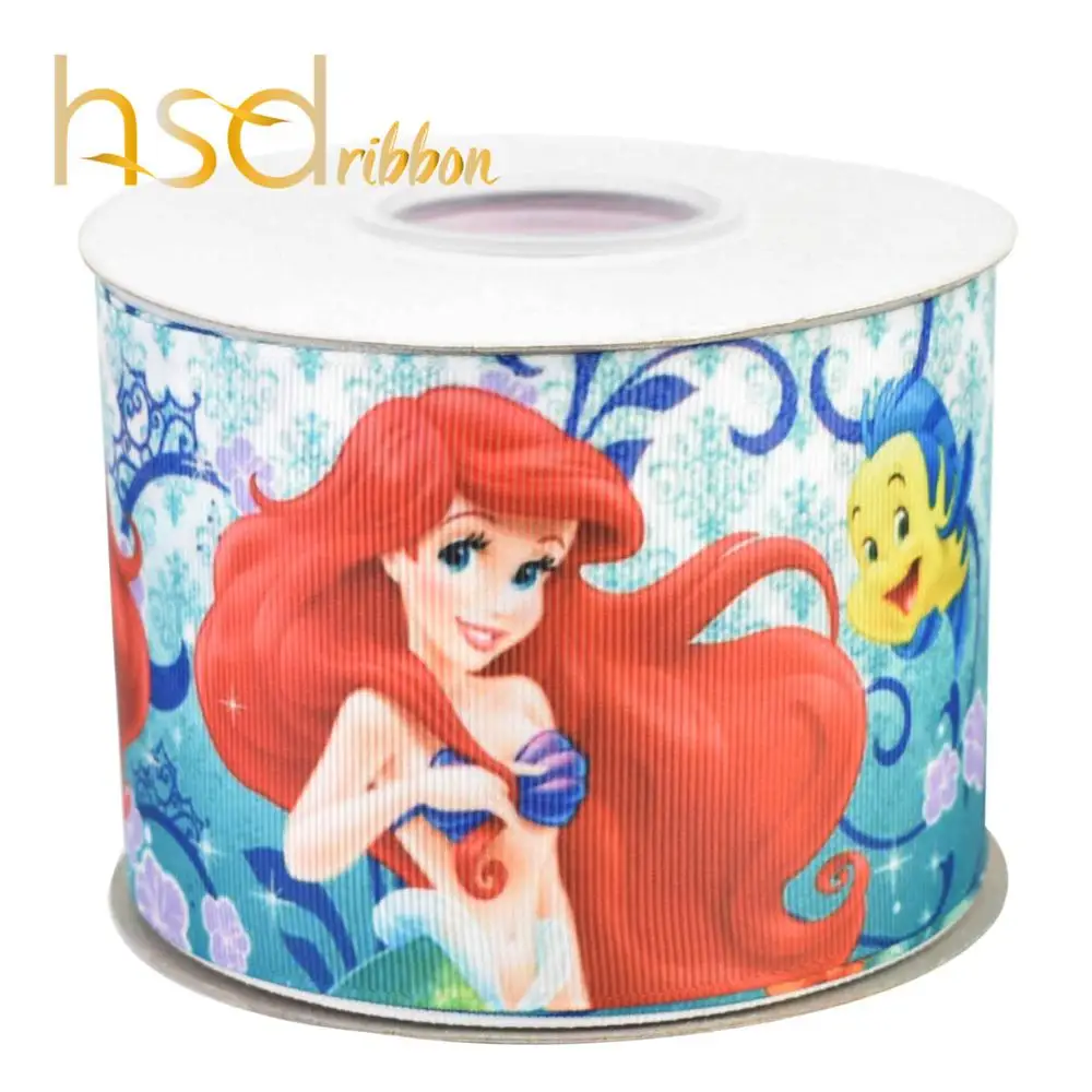 HSDRibbon 22 мм 38 мм 50 мм 75 мм Печатные HT Grosgrain ленты 50 ярдов/рулон - Цвет: 3