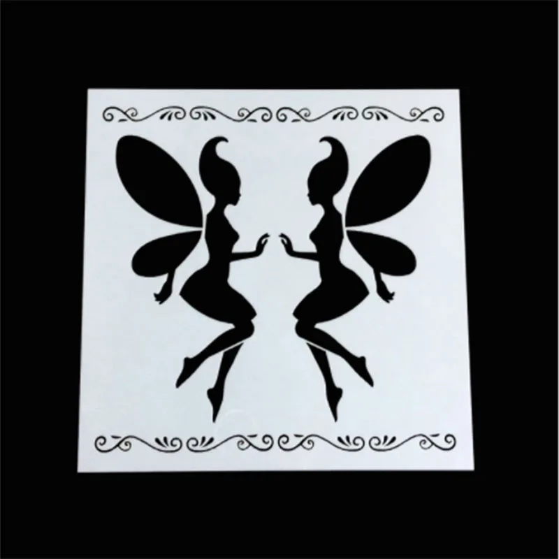1 шт. многоразовый трафарет в форме волшебного ангела Аэрограф рисование