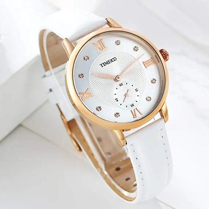 Женские кварцевые часы в стиле ретро с маленьким циферблатом и ремешком из