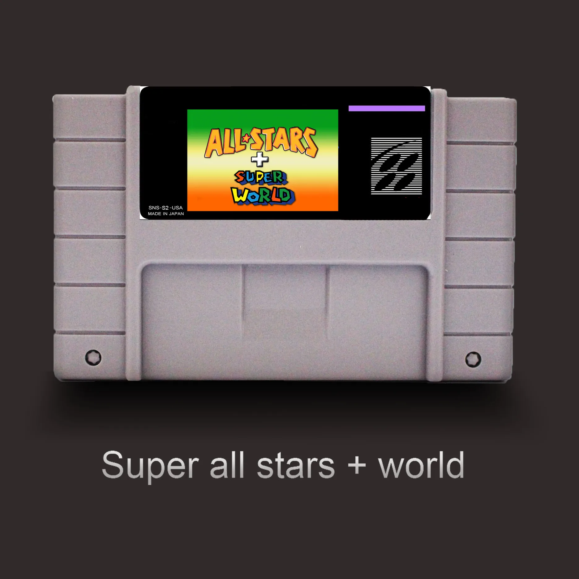 Все звезды + Мир 16 бит для NTSC игровой плеер большая серая игровая Карта|Картриджи|