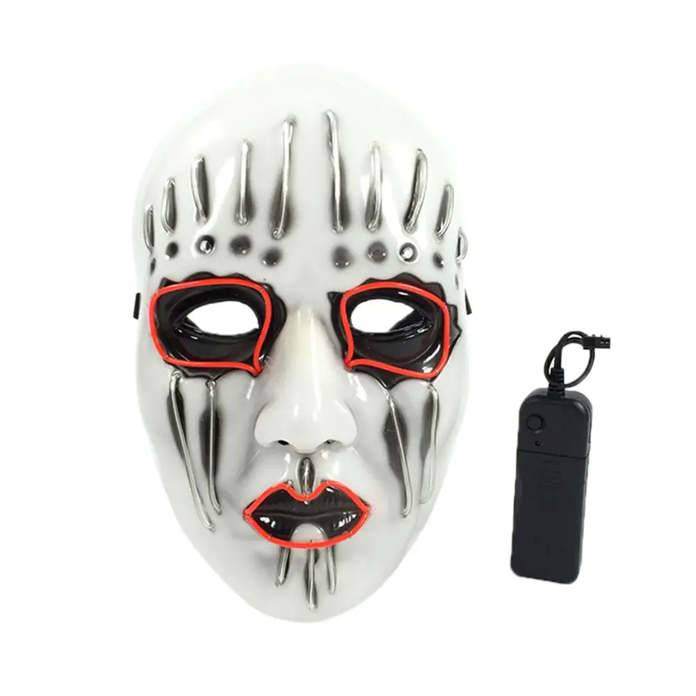 mrwonder Women Men Unisex Halloween Mask LED Light Up EL Wire Cosplay for Festival Party Costume | Тематическая одежда и