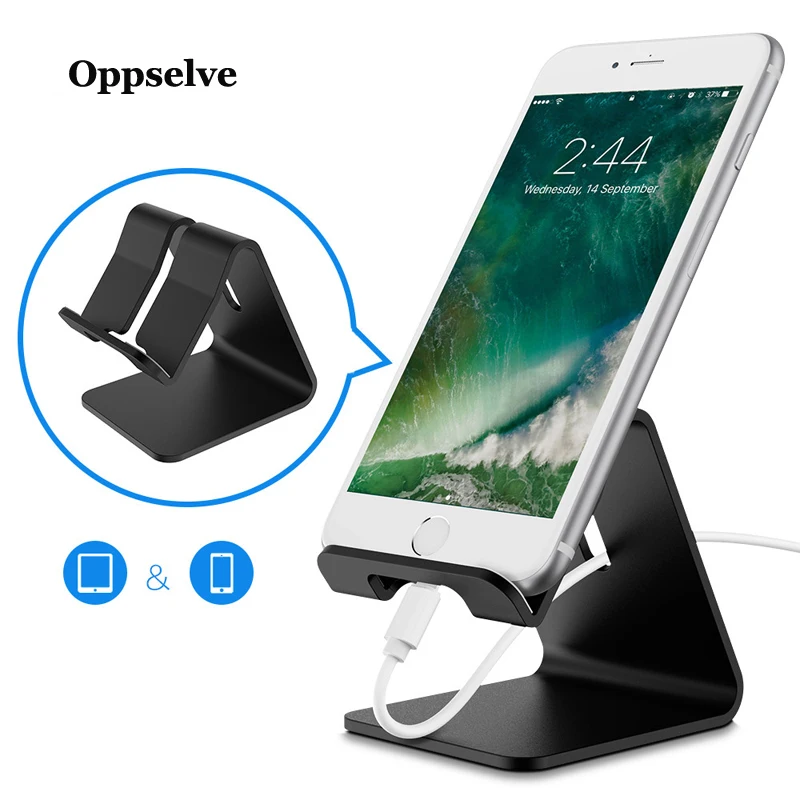 

Oppselve Mobile Phone Holder Stand Aluminium Alloy Metal Tablet Stand Universal Holder For iPhone 11 XS Max Xr X Samsung S9 S8