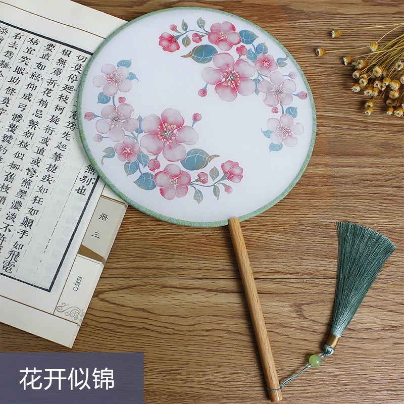 Китайский стиль Hanfu древний вентилятор круглый ручной дамы подарок украшение |