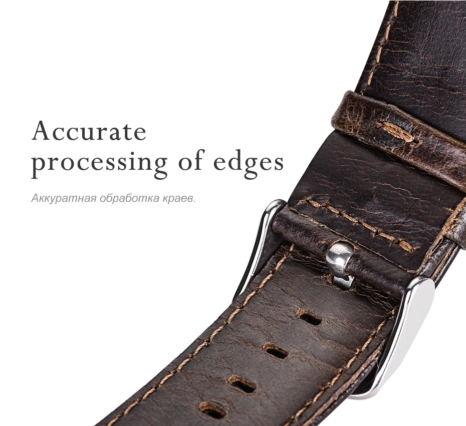 HOCO Quick Release Watch Band 22 мм ремешок из натуральной кожи для samsung gear S3 Classic Frontier Galaxy Watch 46 мм Смарт-часы