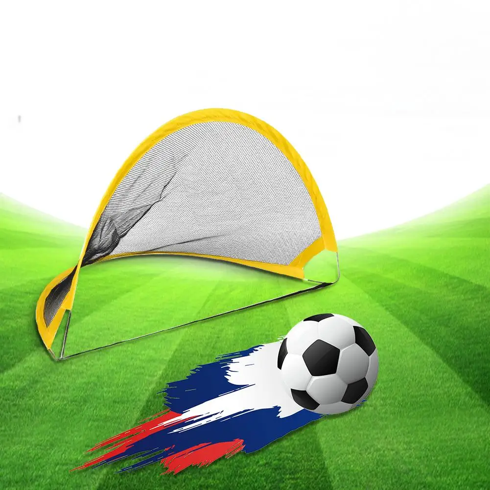 

Foldable Children Kids Football Pop Up Soccer Goal Set Soccer Net Set Practice Toy Gift With Football Dropship
