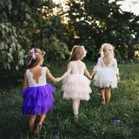fashion girls dresses 2018 summer pageant dresses baby girl mesh christening gowns infant princess wedding birthday party dress