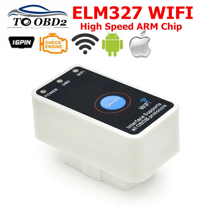 Автомобильный диагностический OBD2 V1.5 ELM327 WIFI Выключатель питания вкл/выкл CAN BUS