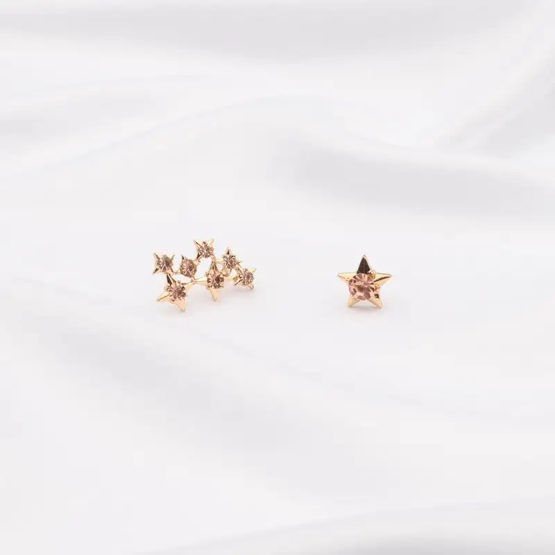 MENGJIQIAO 2018 Корейский Новый Романтический горный хрусталь звезда асимметричные