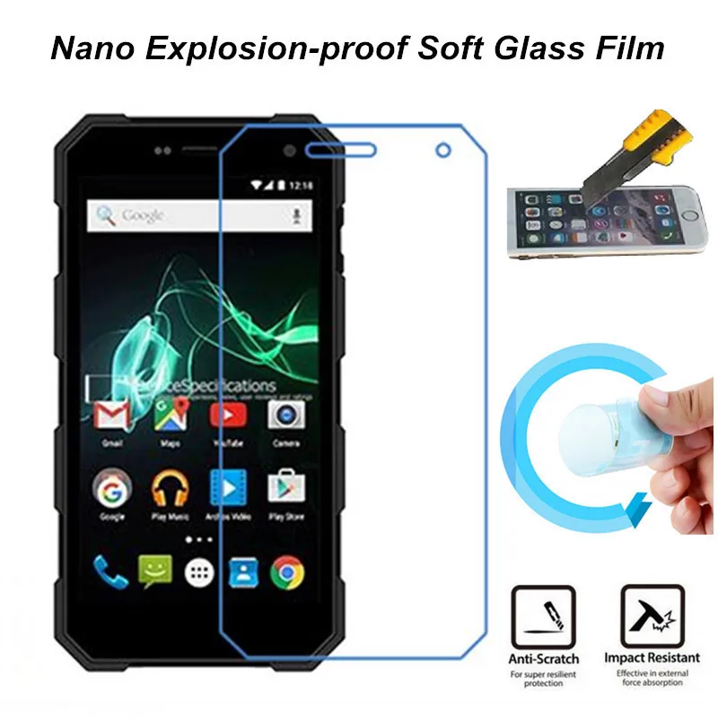Ultra clear нано взрывозащищенные мягкий протектор экрана стекло пленка для archos 50 saphir