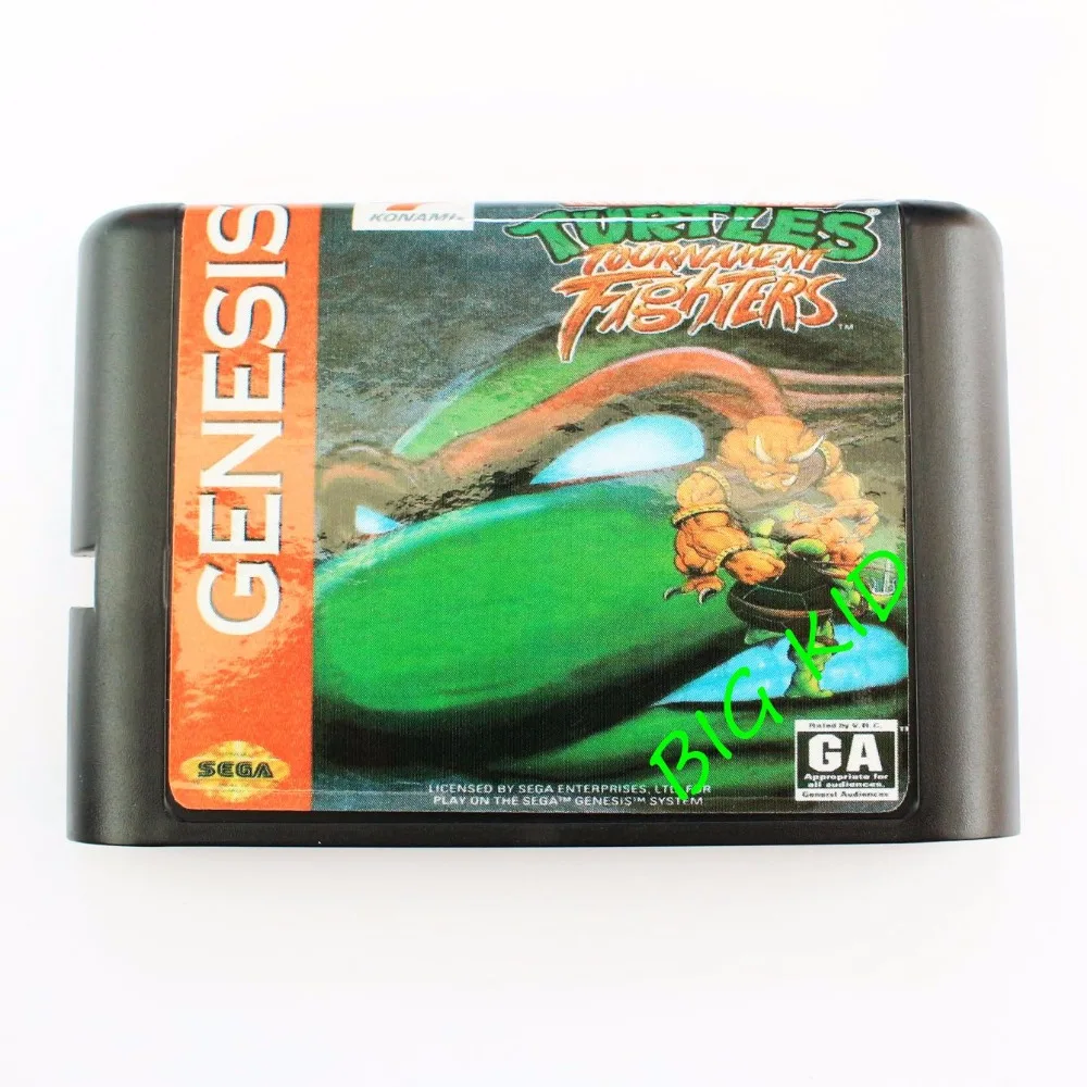 16 битная игровая карточка SEGA MD для Sega Mega Drive черепахи|sega md game card|sega games16 bit |