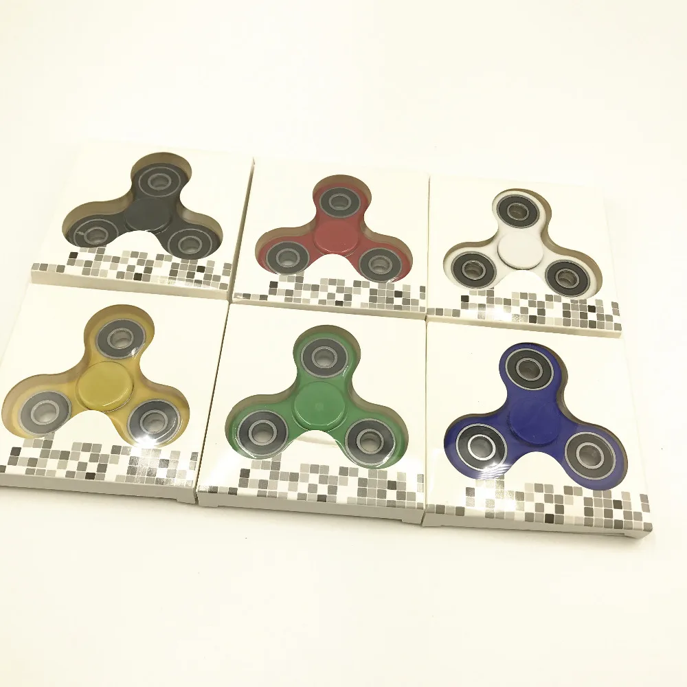 30 шт./лот DHL Бесплатная Доставка Tri-Непоседа Spinner spinner ToyABS Пластиковые EDC Руки