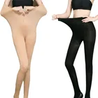 W58 однотонные сексуальные бархатные колготки с высокой талией, женские чулки большого размера, колготки XXXL