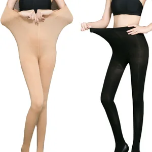 W58 однотонные сексуальные бархатные колготки с высокой талией, женские чулки большого размера, колготки XXXL