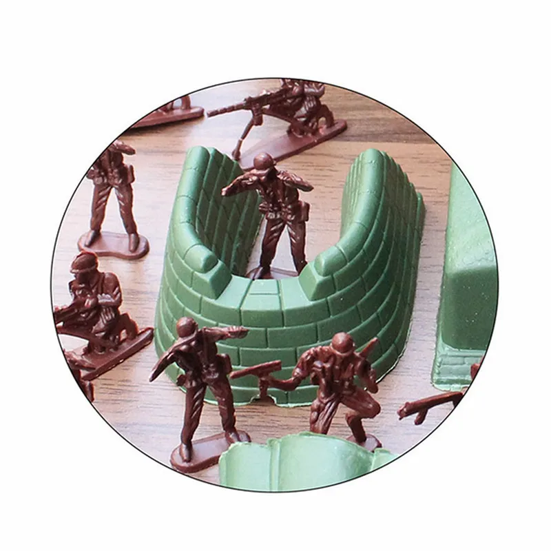 

100PCS 3CM Army Combat Men Kid Toy Soldiers Military Plastic Figurine Action Figure