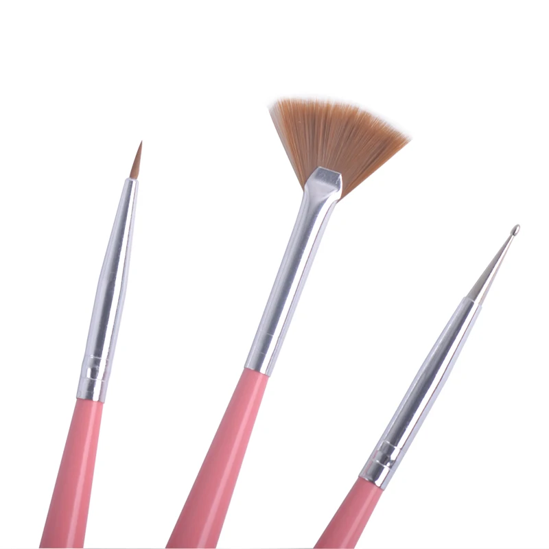 Fengshangmei 9 шт. кистей для дизайна ногтей художественные гелевые кисти