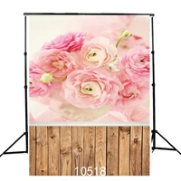 blossom pink rose russet wood photo backgrounds birthday photocall baby shower food cake photo backdrops digital photo studio