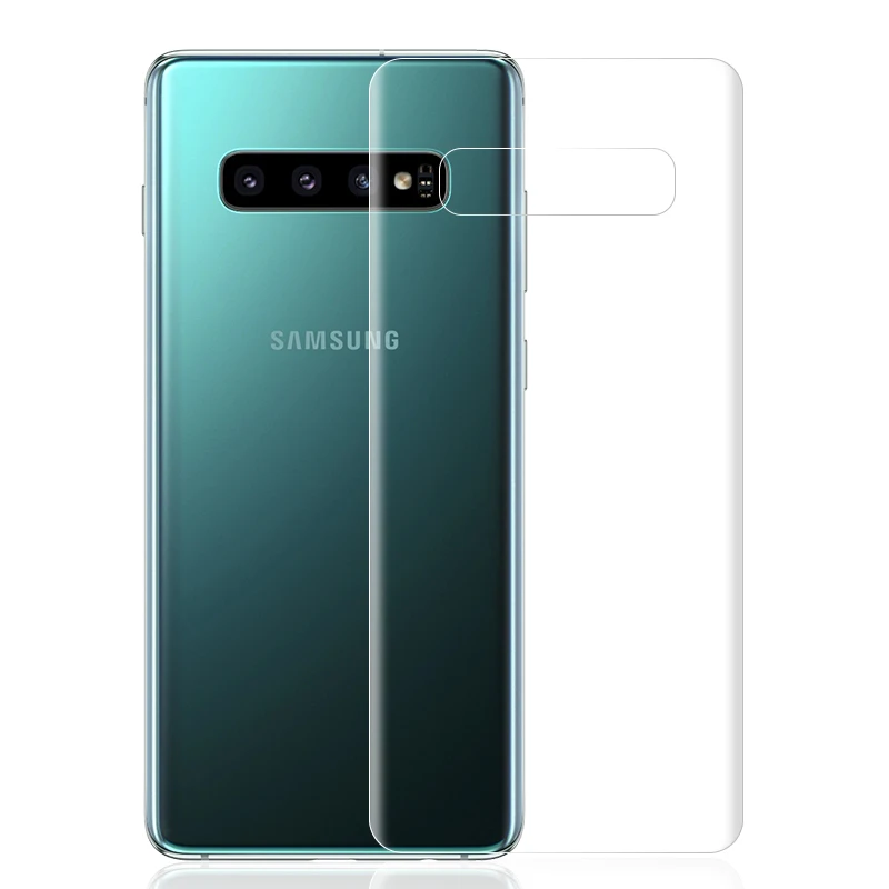 Защитная пленка для Samsung S10 2 шт. задняя + передняя 0 15 мм экрана тонкая полное